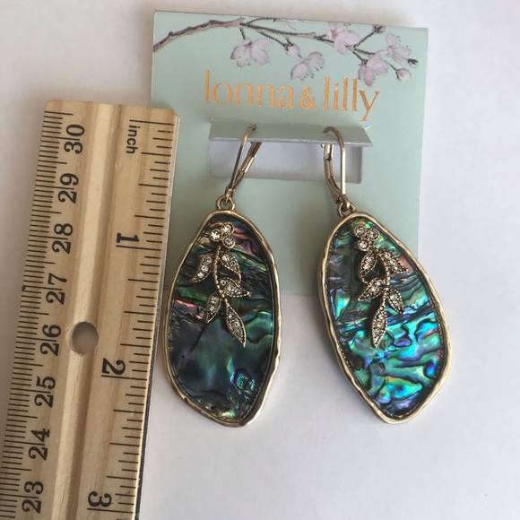 Lonna & Lilly Albolone Shell Drop Earrings - Picture 2 of 4